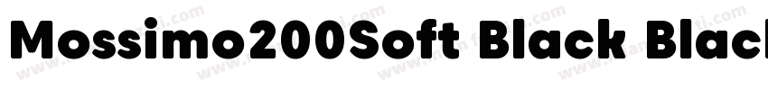 Mossimo200Soft Black Black字体转换